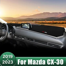 Copertura del cruscotto dell'auto evita i cuscinetti luminosi tappetini parasole accessori interni per Mazda CX-30 CX30 CX 30 DM 2019 2020 2021 2022 2023