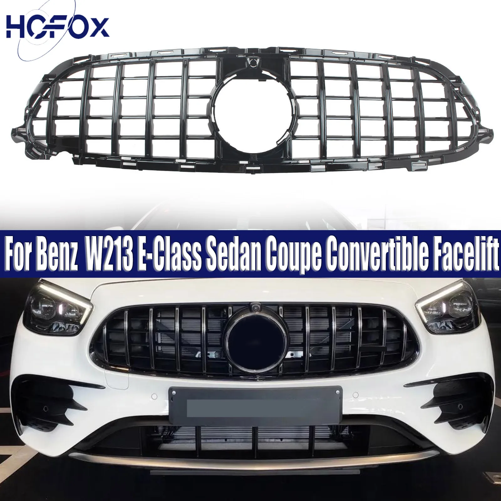 

Front Grille Bumper Intake Hood Mesh Grid For Mercedes Benz W213 E-Class Sedan Coupe Convertible Facelift 2021 2022 2023