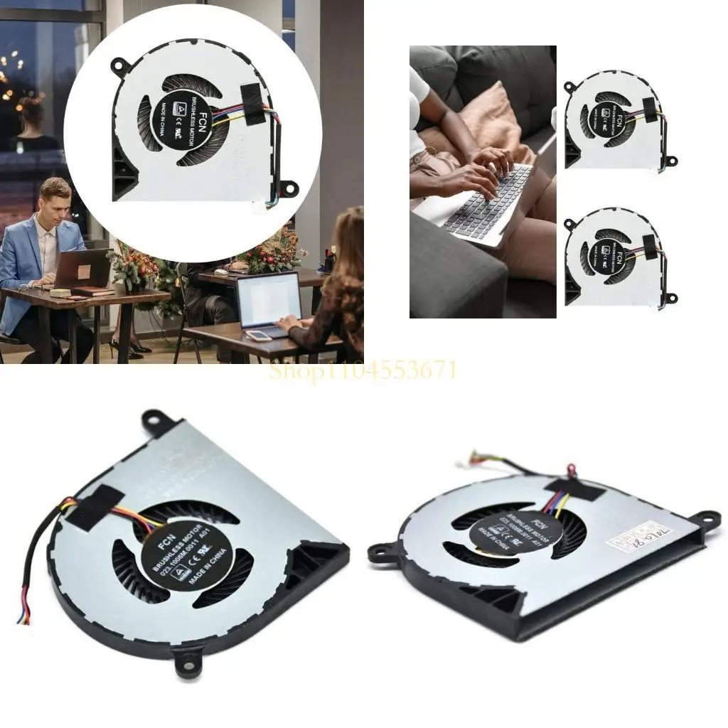 

Бестсе -нот -ноутбук ЦП Охлаждающий вентиляторы 5 В 0,5A 4PIN GPU Радиатор для 15 7579