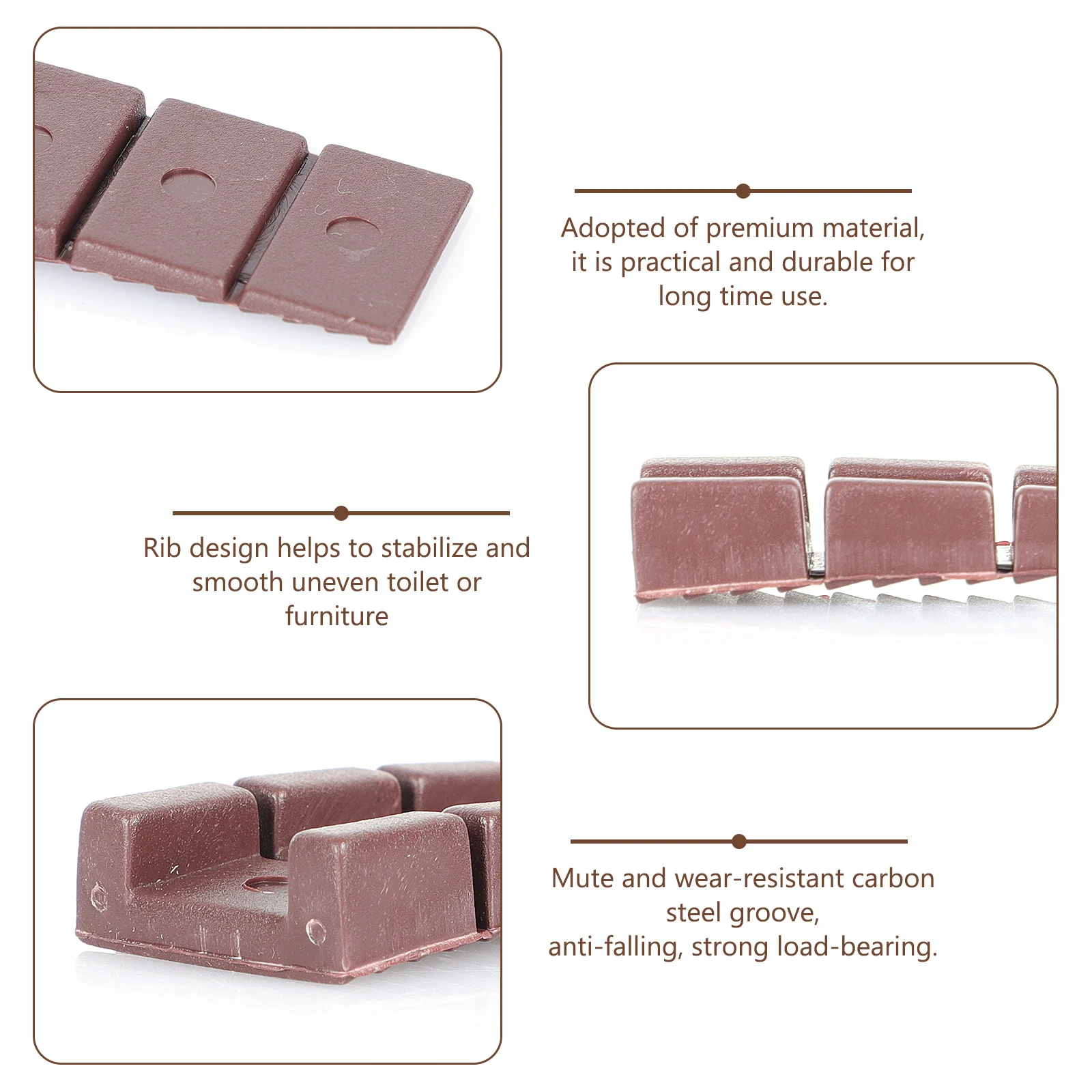 

30 Pcs Toilet Shims for Leveling Furniture Uneven Floors Table Wedge Levelers Wedges Thick