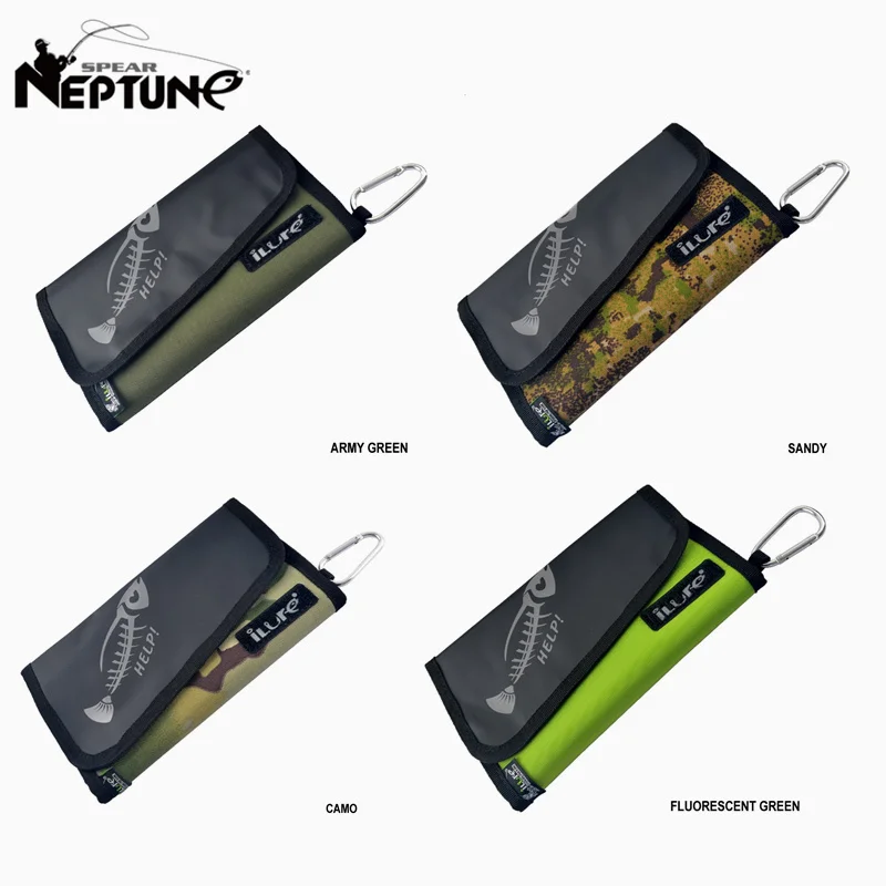 New Fishing Lure Bag Storage Handbag Waterproof Bait Bags Fishing Tackle Bag with Carabiner Portable Soft Bait Case Sea Tool