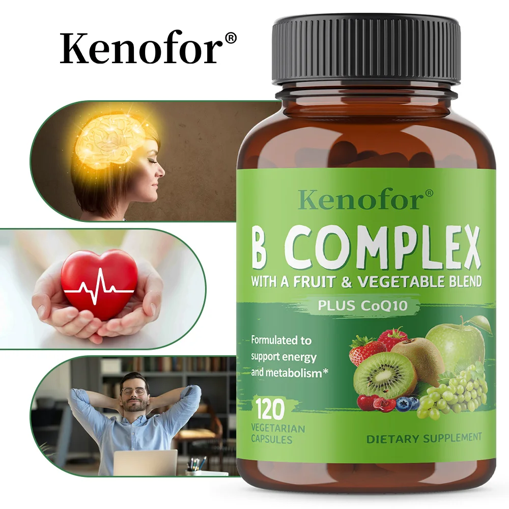 

Комплекс витамина B, включая витамины B1, B2, B3, B6, B12, комезим Q10, и смесь фруктов и овощей — поддерживает энергию и здоровье