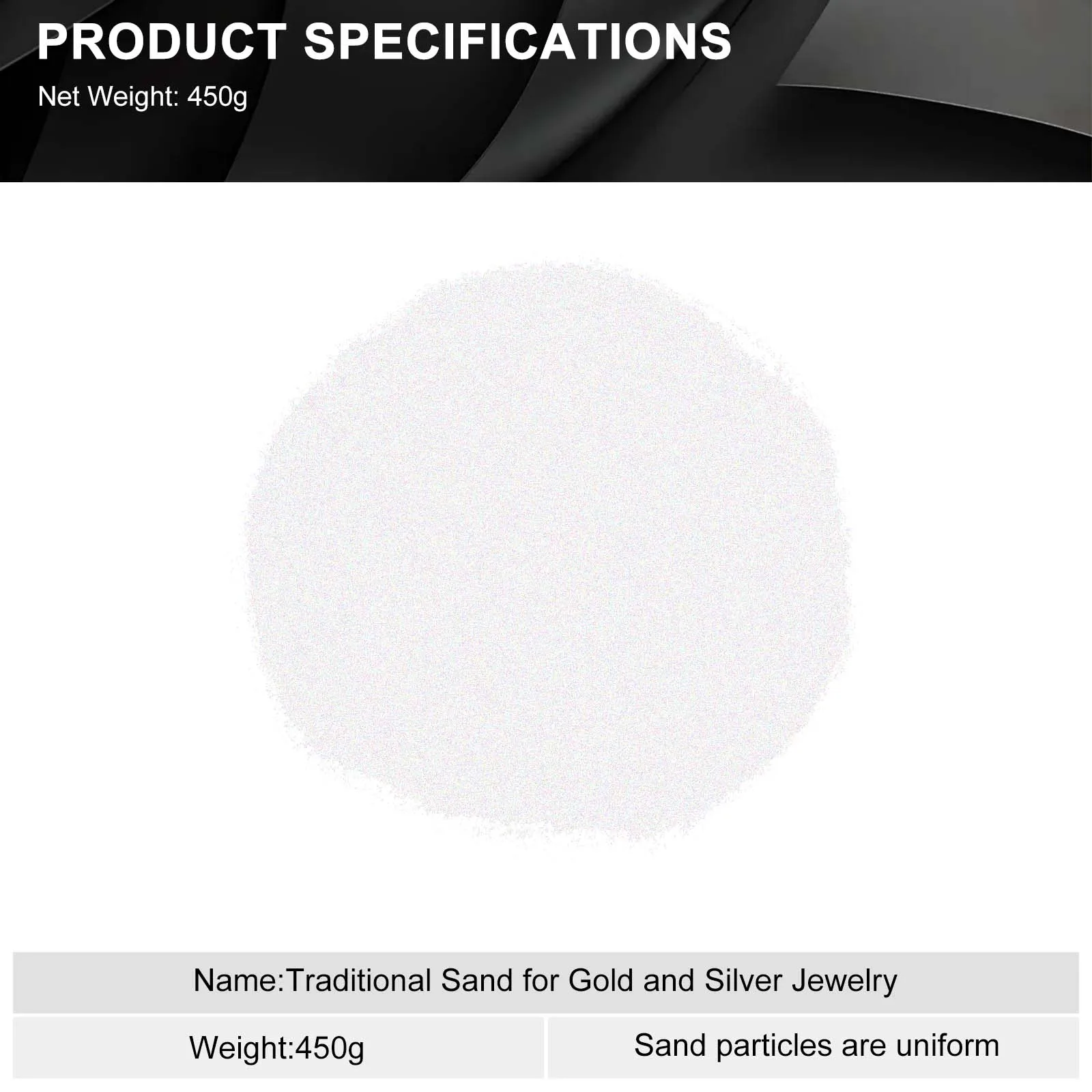 Jewelry Sandblasting Abrasive Sand for Bracelet Polishing, Restoration, Gilding and Surface Finishing with Sandblasting Machine