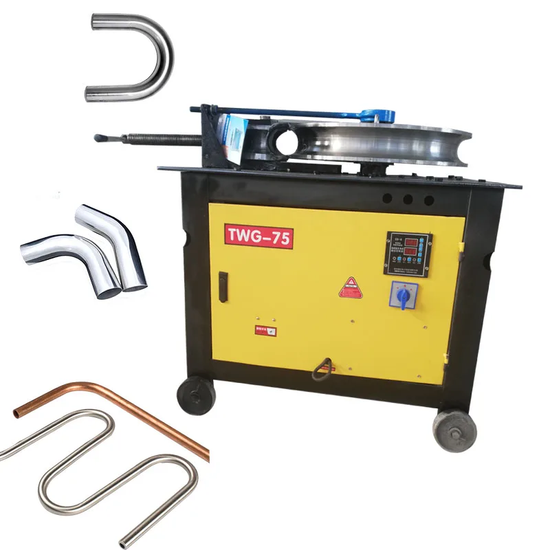 TWG38 Hydraulic Semi-Automatic Electric Steel Bar Tube Bender Square Pipe And Tube Bending Machine Pipe Bender