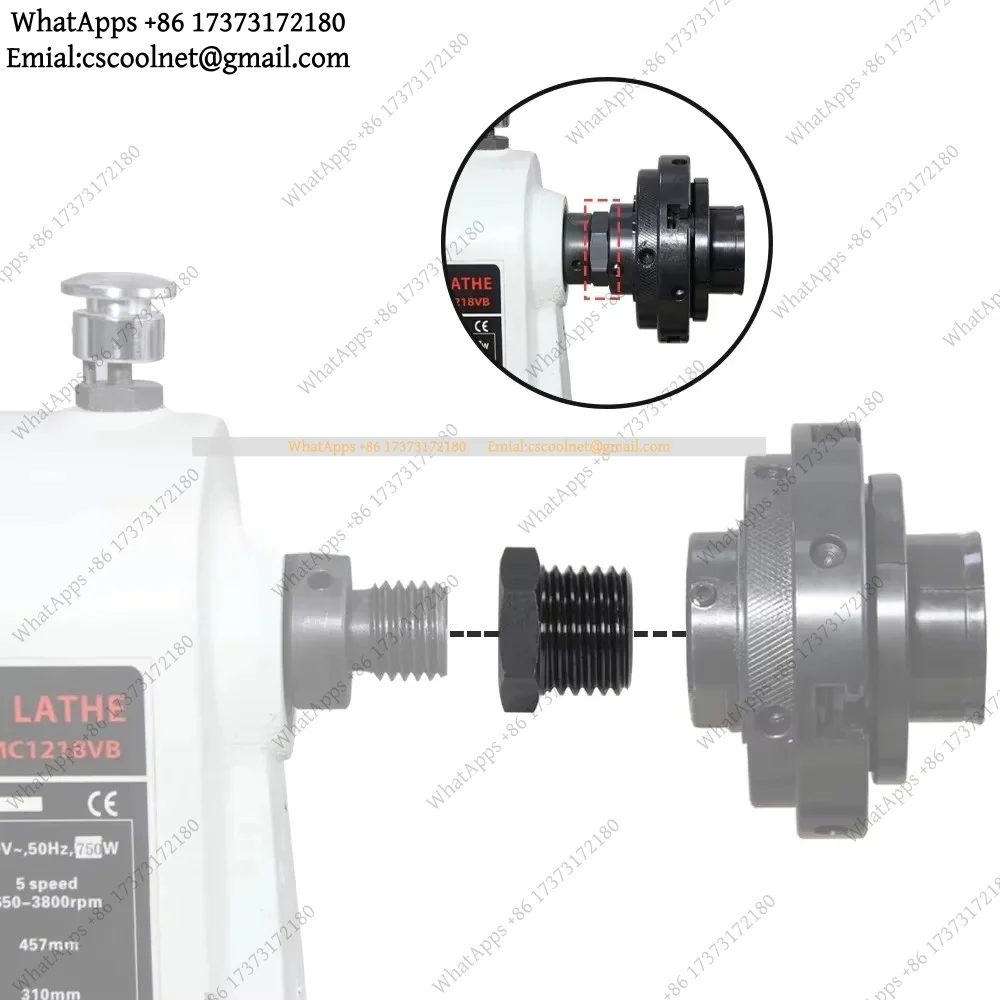 k06 Lathe Headstock Spindle Adapter Thread 1