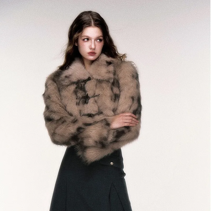 No Hood Collar Lapel Top Short Length Urban Style with Commuter Chic Cropped Long Sleeve Regular Sleeve Spring Women Coat