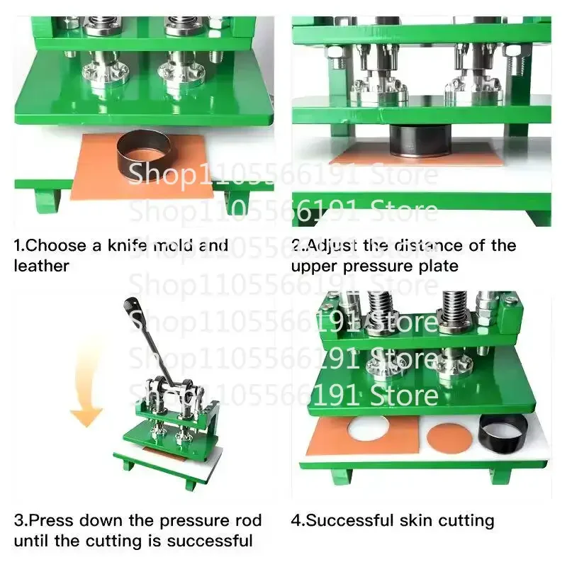 Manual Leather Fabric Sample Cutting and Punching Machine Manual Die-cutting Machine Knife Mold Stamping Machine