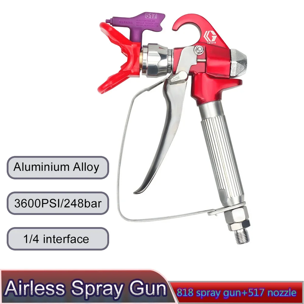 

Airless Paint Sprayer Gun | Stainless Steel Spray Gun + Putty Spray Nozzle for Coating Machine