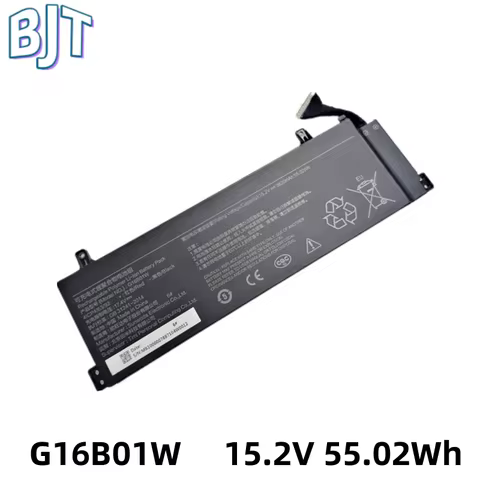 15.2V 55.02Wh G16B01W Laptop Notebook Battery For Xiaomi Redmi G Gaming 16 Series XMG2003-AB XMG2003-AL XMG2003-AJ RMG2103-AB