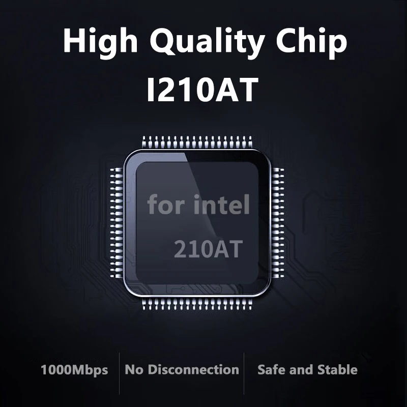 Chip I210AT Mini PCI Express a Puerto RJ45 COM, adaptador de red Gigabit Ethernet, 1G, tarjeta de red de Puerto eléctrico único para servidor