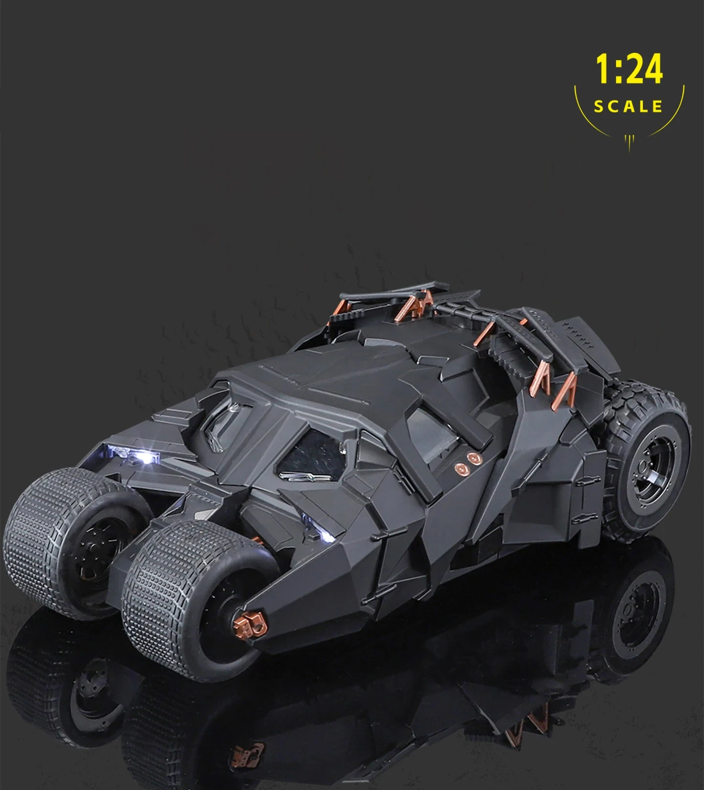 1:24 Batmobil Tumbler Bat Legierung Modell Auto Spielzeug Diecasts Metall Casting Sound und Licht Auto Spielzeug Für Kinder Fahrzeug – Detail 5