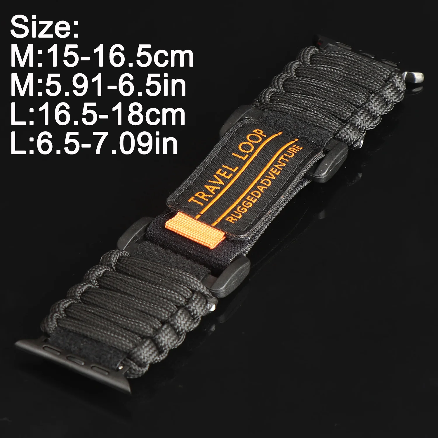 Outdoor Rope 3cm Wide Band for Apple Watch 49mm 46mm 45mm 44MM 42/41/40mm Strap iWatch Ultra 2 3 SE 11 10 9 8 7 6 5 4 Bracelet