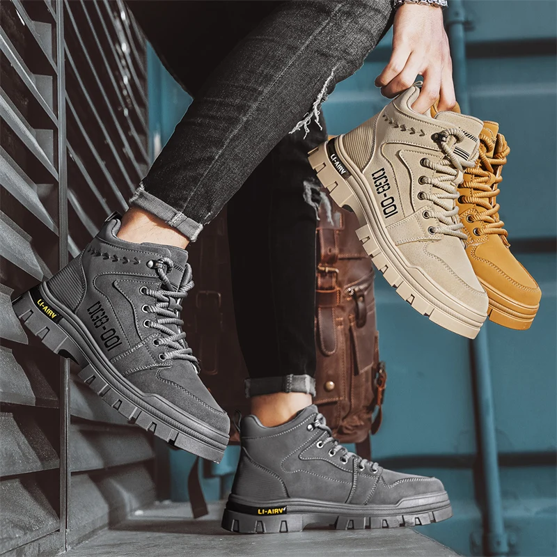 

333 рабочие ботинки в британском стиле, мотоциклетная обувь, походная обувь, повседневная обувь, модная уличная обувь