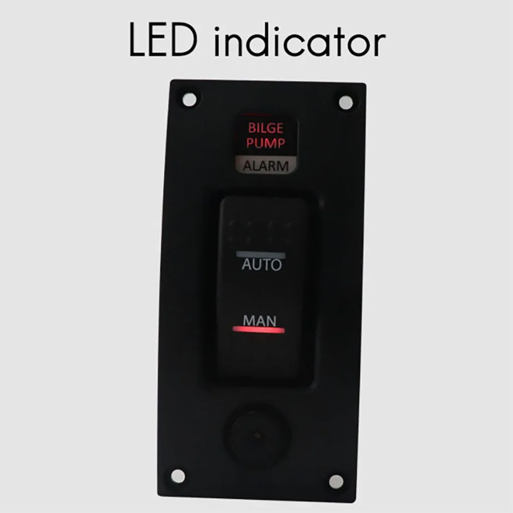 

Панель управления для лодки 12-24В: кнопка сигнализации, насоса, аксессуар для судна, для воды