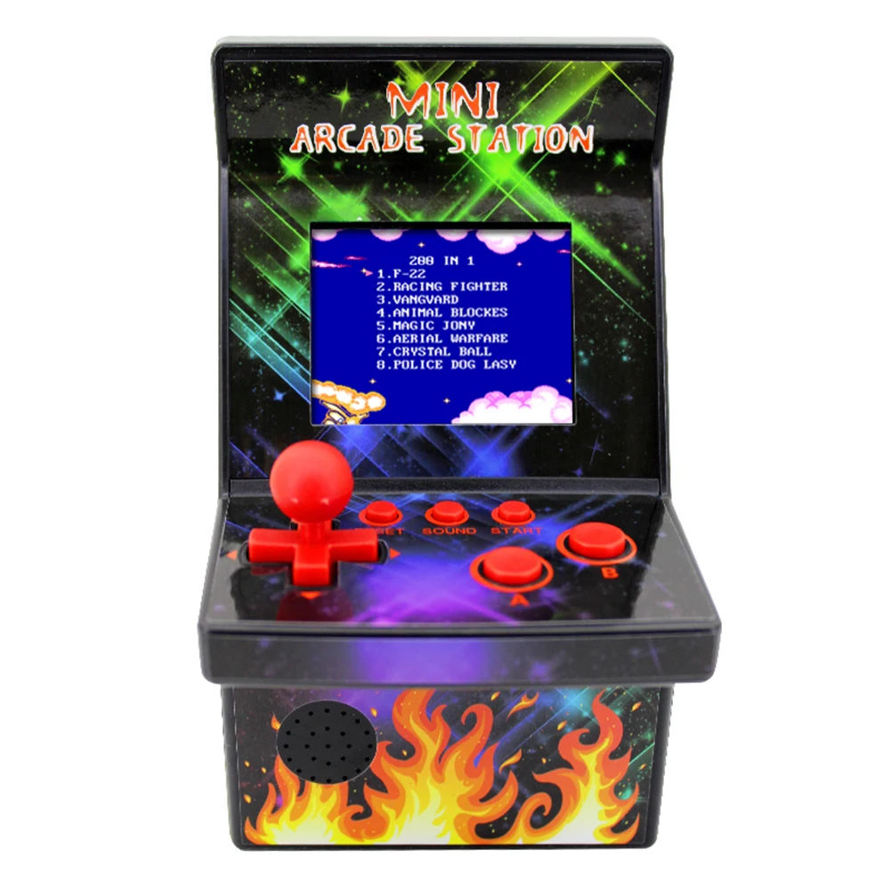 8-Bit Portable Retro Gaming Console Built-in 200 Classic Games Game Machine 2.5inch Screen Nostalgic Console for Kids