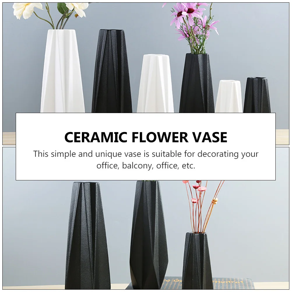 

1Pcs Ceramic Flower Vase Japanese Style Simple Elegant Design Home Hotel Ornament Flower Arrangement Vase House Ornament