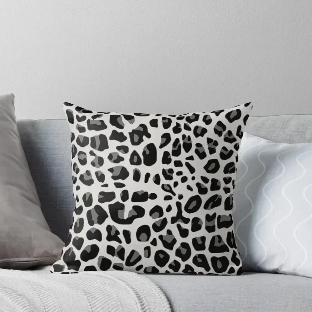 

Snow Leopard Print Throw Pillow christmas pillowcases sleeping pillows Bed pillowcases luxury decor pillow