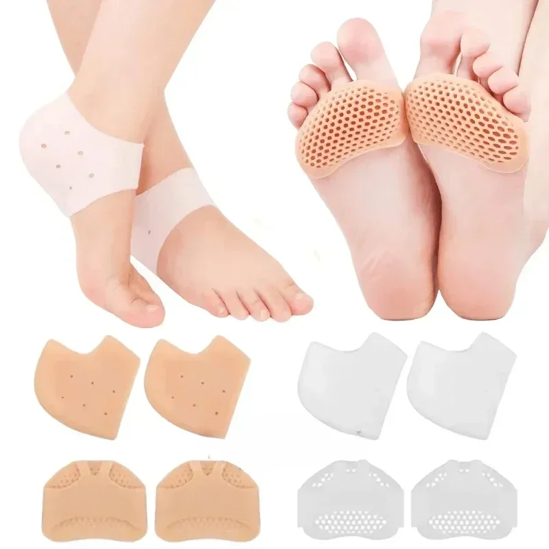 1 Paar Silikon-Fersenschutz, Schutzhülle, Fußpflege, Fersenspornpolster zur Linderung von Plantarfasziitis, Fersenschmerzen, reduzieren den Druck