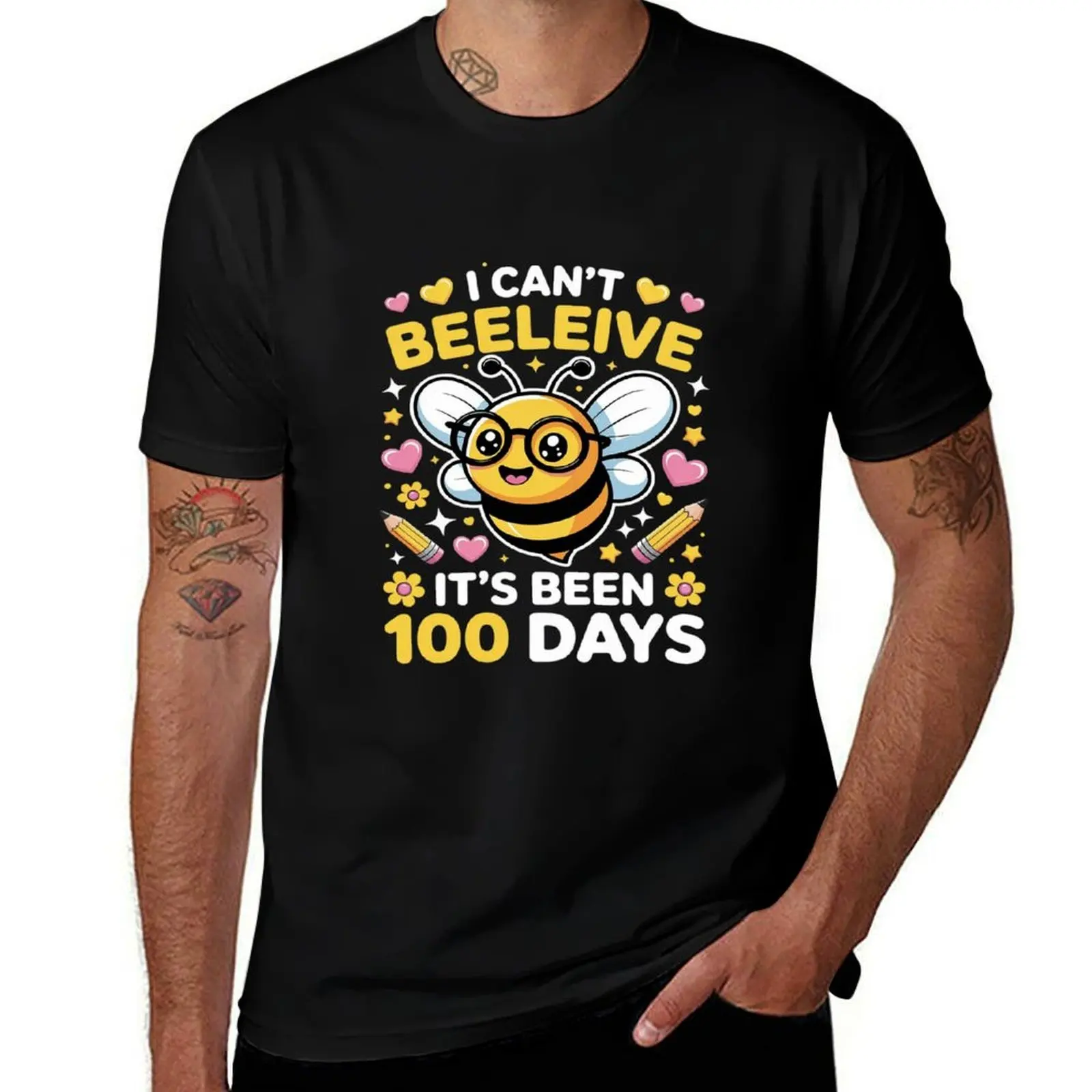 

I Can't Believe Its Been 100 Days Cute Bee 100th Day School T-Shirt Clothing custom t-shirts vintage t shirt men
