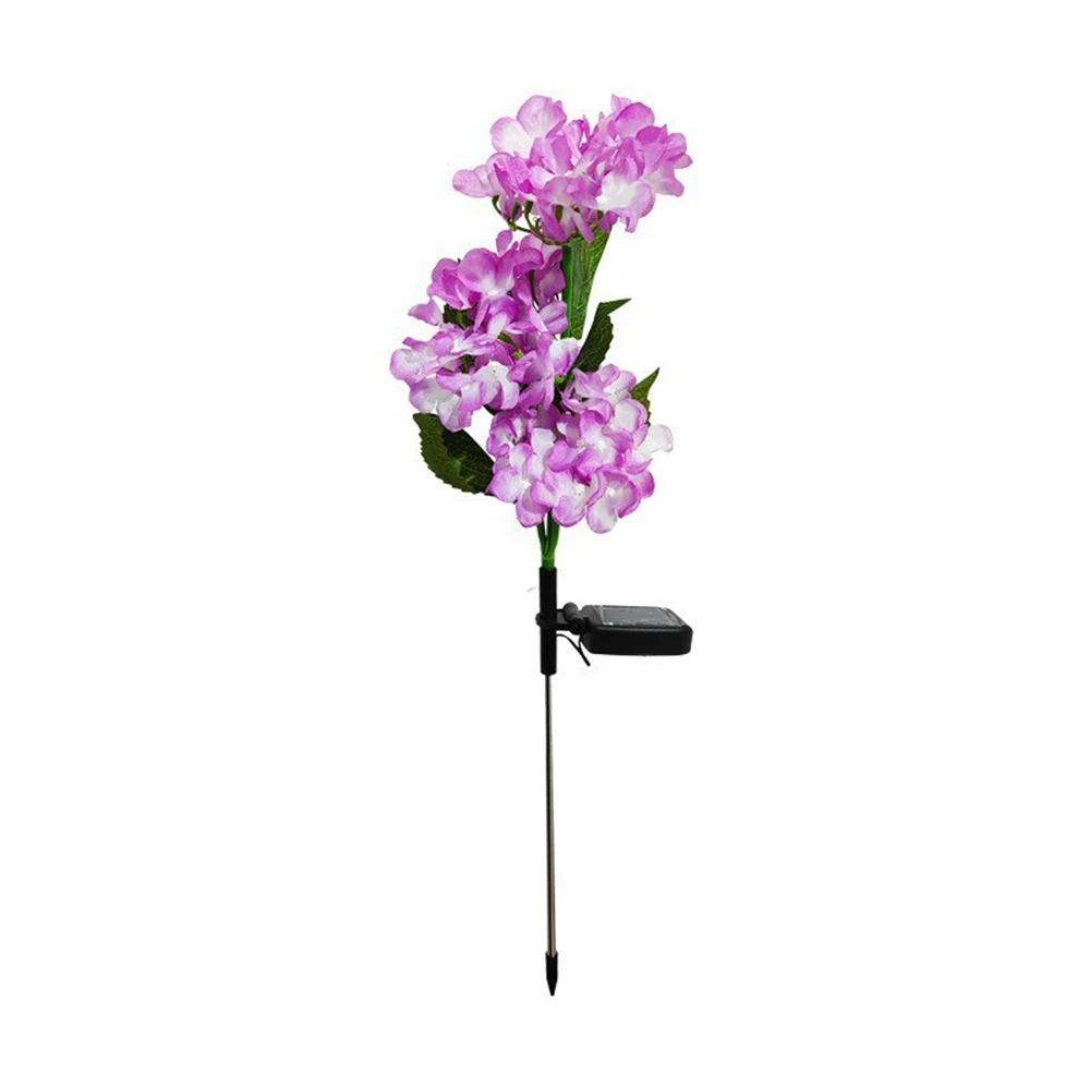 1PC Solar-Powered Hydrangea Lanterns, Outdoor Landscape Lanterns, Garden Lanterns, Solar-Powered Lawn Lanterns, Rose Lanterns image 6