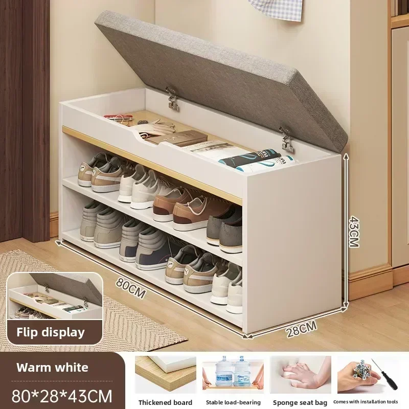 

New Model The Shoe Change Stool Is At The Door The Shoe Cabinet, The Sitting Stool Is Extremely Narrow Can Sit On The Shoe Rack