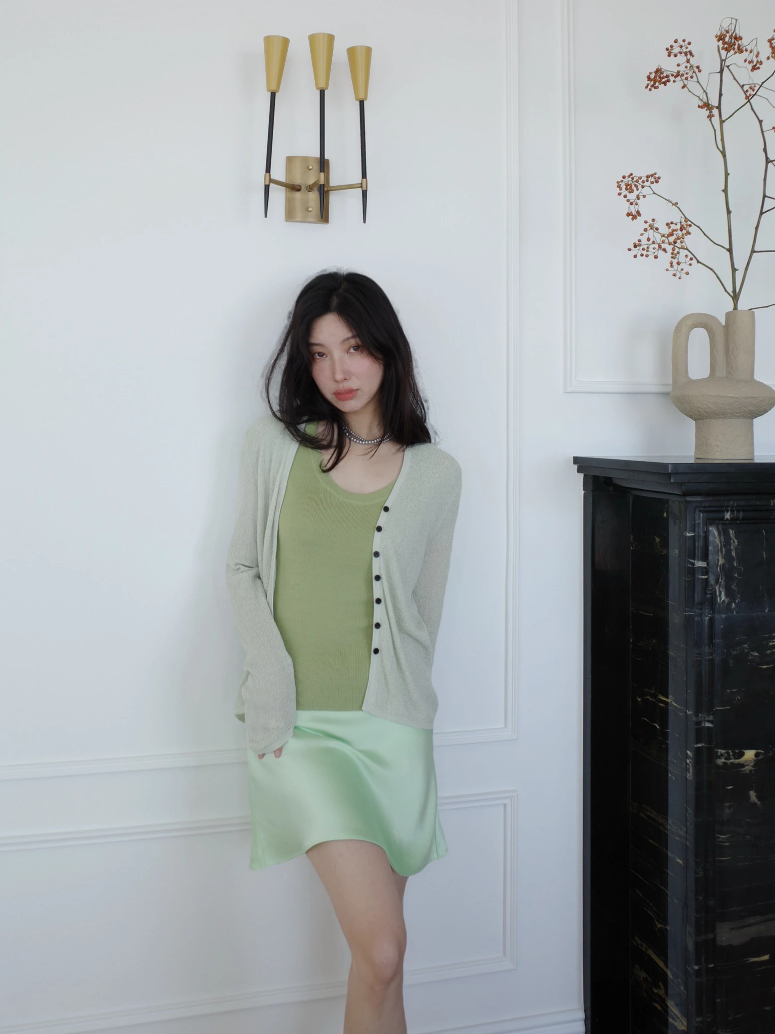 

LadyChi Удобный для кожи мягкий шелковый шерстяной вязаный открытый кардиган с v-образным вырезом, дышащий, защита от солнца, длинный свеч для поездок на работу...