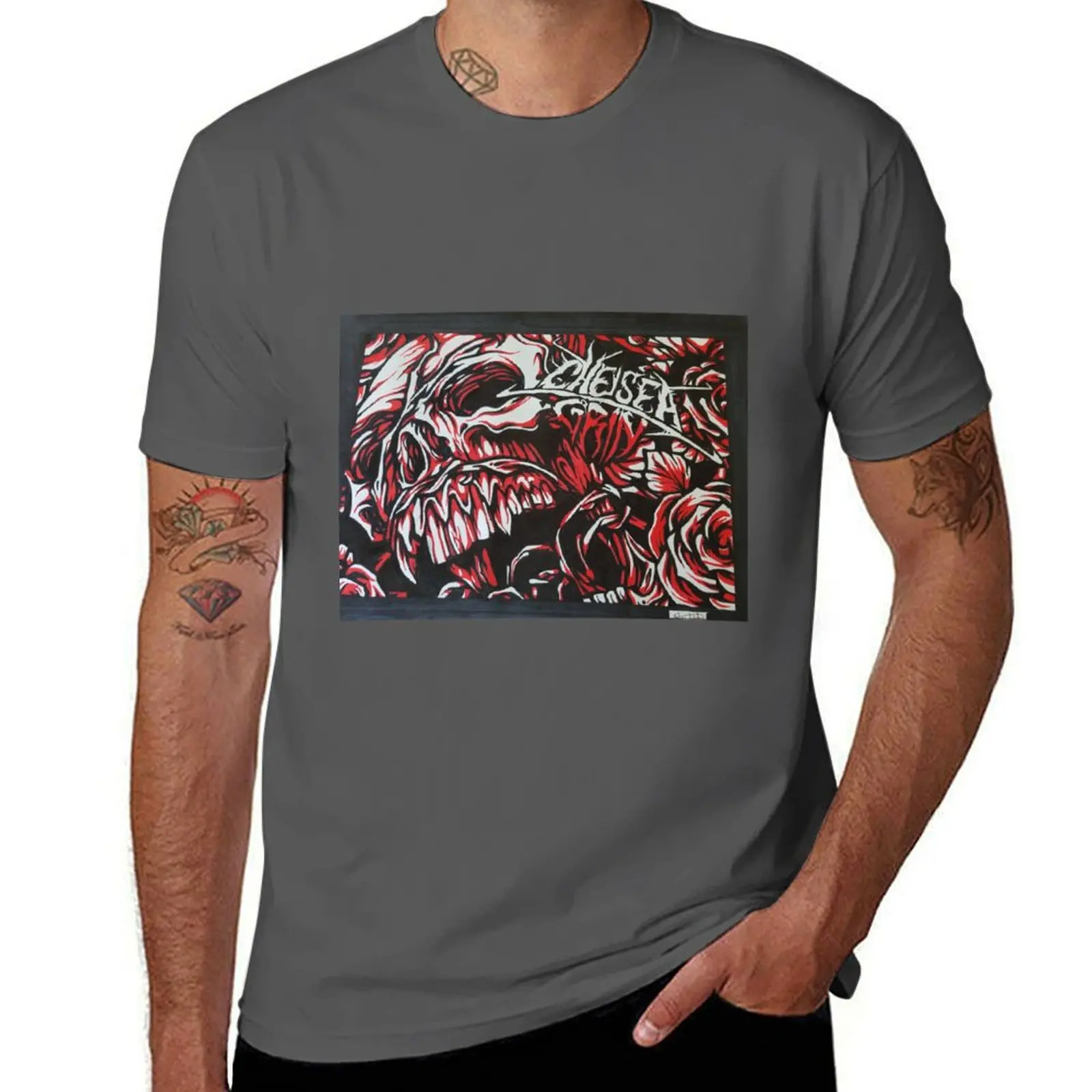 Chelsea grin artwork T-Shirt anime t shirts plus size clothes heavyweights t shirts for men cotton