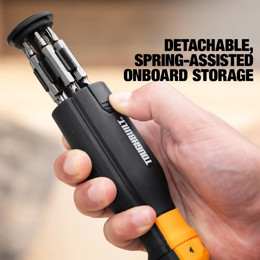 Imagem -05 - Toughbuilt-ratcheting Multi-bit Chave de Fenda Grupo Ferramentas Manuais Pcs Tb-h5-mr11 Bi-material Handle Assorted Handle