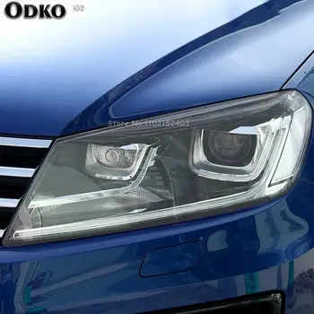 2 ks ochranná fólie pro světlomety auta, průhledná černá TPU nálepka pro Volkswagen VW Touareg 7P CR 11-na příslušenství 8 nejlepší prodej příslušenství k Touaregu - №7