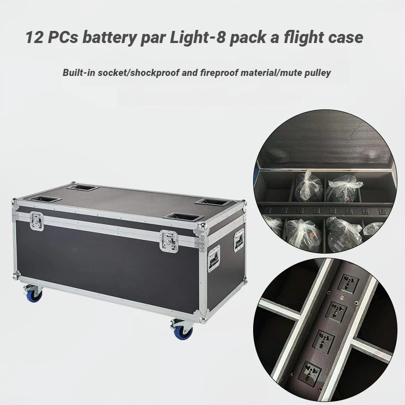 2025 12 Waterproof Battery Par Light 6 in 1 Wireless Mobile Phone Control Outdoor Wedding Stage Lighting