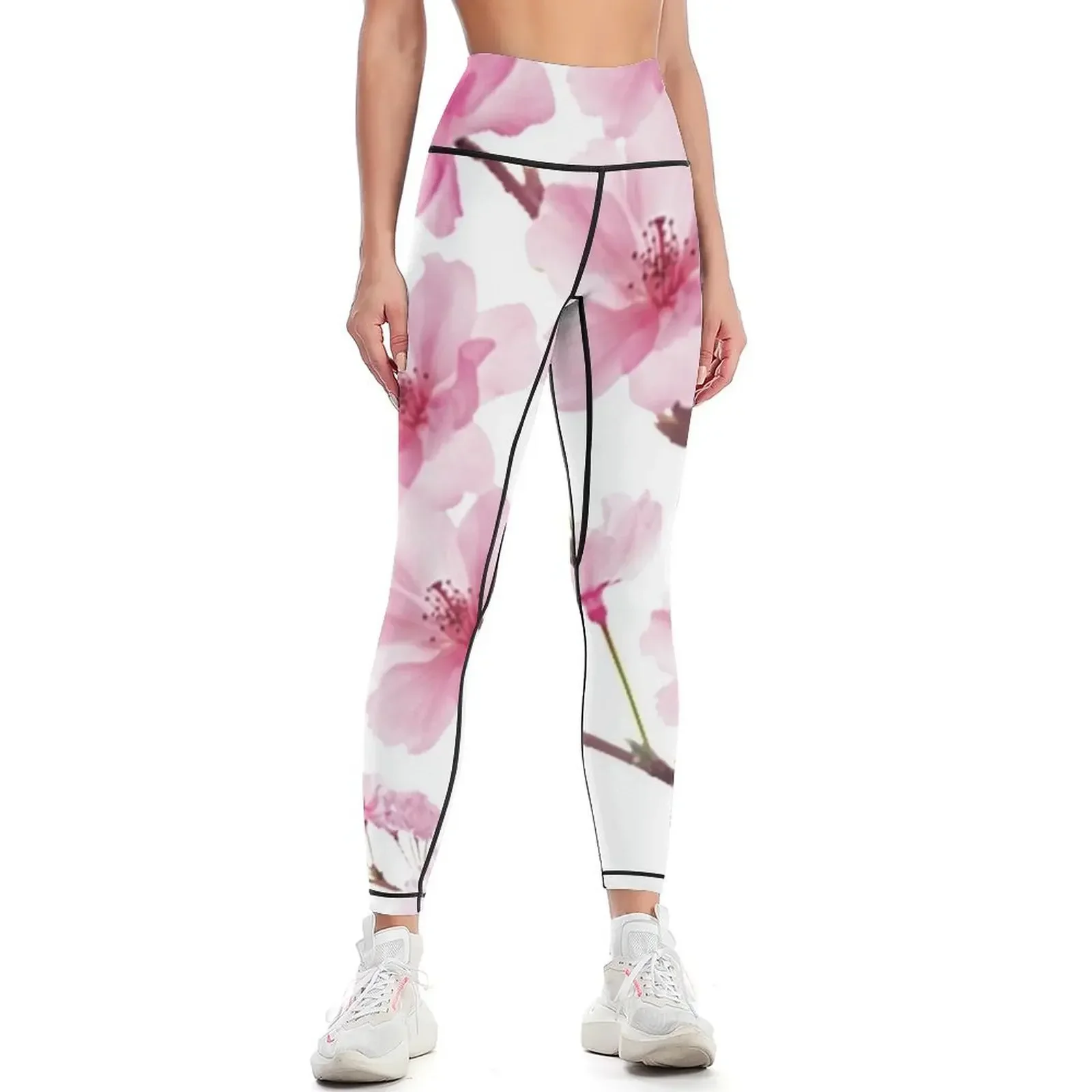 

Sakura Cherry Blossom Leggings gym's sportswear workout clothes for Fitness clothing Legging sexy woman Womens Leggings