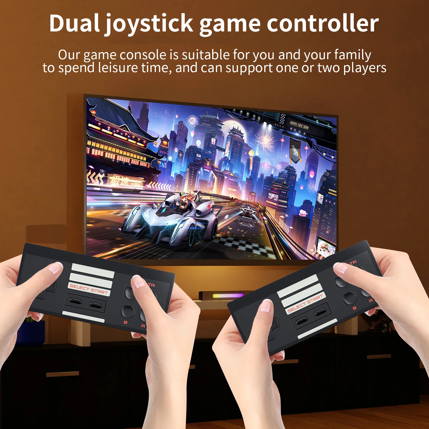 وحدة تحكم ألعاب ريترو، نظام ألعاب فيديو صغير كلاسيكي للتوصيل والتشغيل، جهاز ألعاب كلاسيكي ريترو 620 Fc مع وحدتي تحكم لاسلكيين