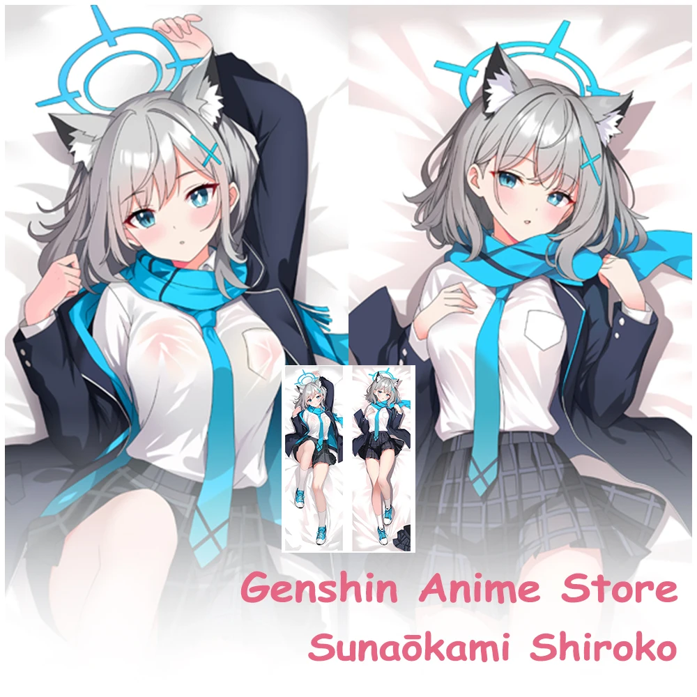 

Аниме Синий Архив Sunaokami Shiroko Dakimakura Чехол Реквизит для косплея Постельное белье Kawaii Наволочка отаку Чехлы для подушек Наволочки