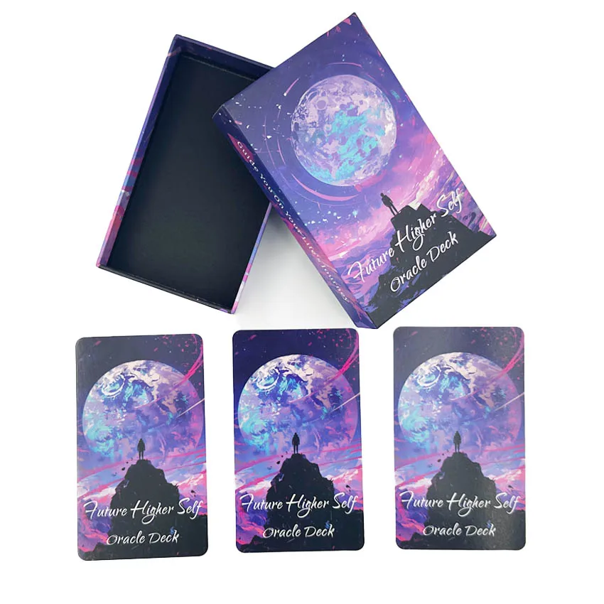 12x7 cm 56 Pcs Keywords Futures Higher Self Oracle Deck Card Games No Manual