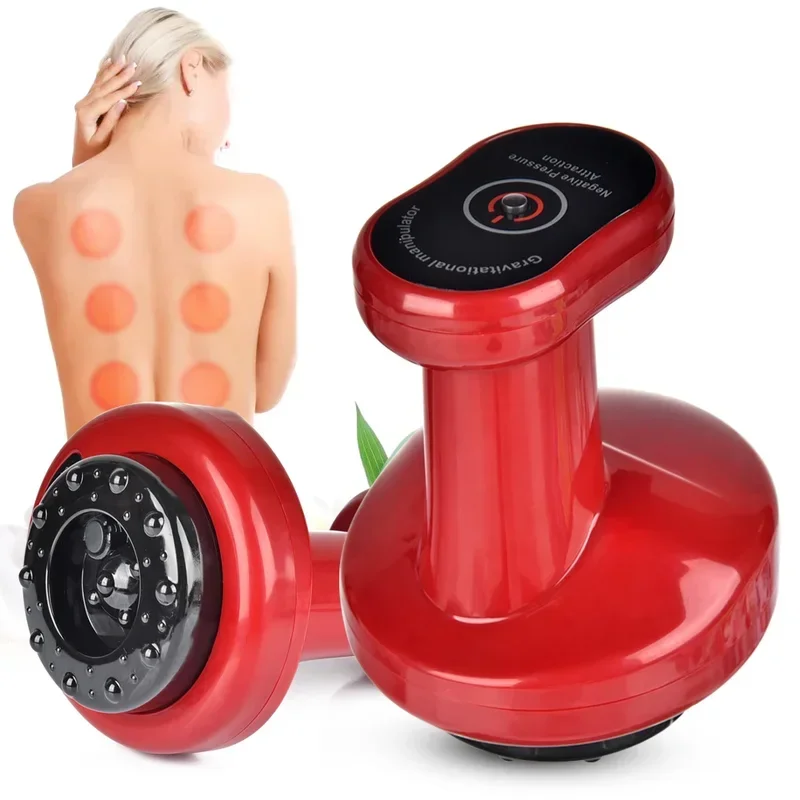 Body Scraping Massage Smart Electric Vacuum Cupping Heating Suction Cup Device Back Neck Arm Massger Anti-cellulite Fat Infrared