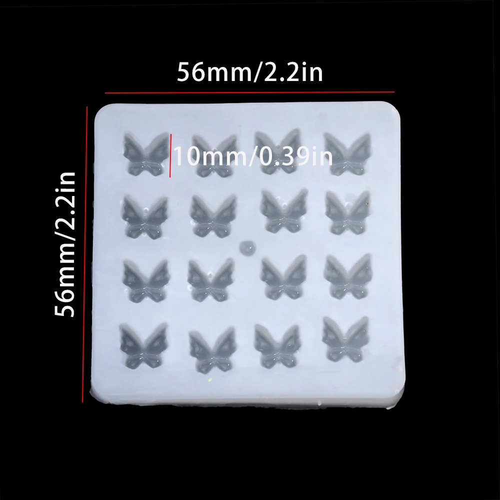 1pcs/bag Butterfly Shape Epoxy Resin Molds Charm Pendant Silcone Moulds For DIY Jewelry Making Epoxy Resin Craft Accessories