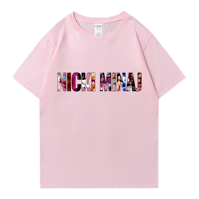 تي شيرت برسومات ألبوم نيكي ميناج للرجال والنساء ملابس كلاسيكية رائعة ملابس هيب هوب فضفاضة 100% قطن بأكمام قصيرة للجنسين تي شيرت