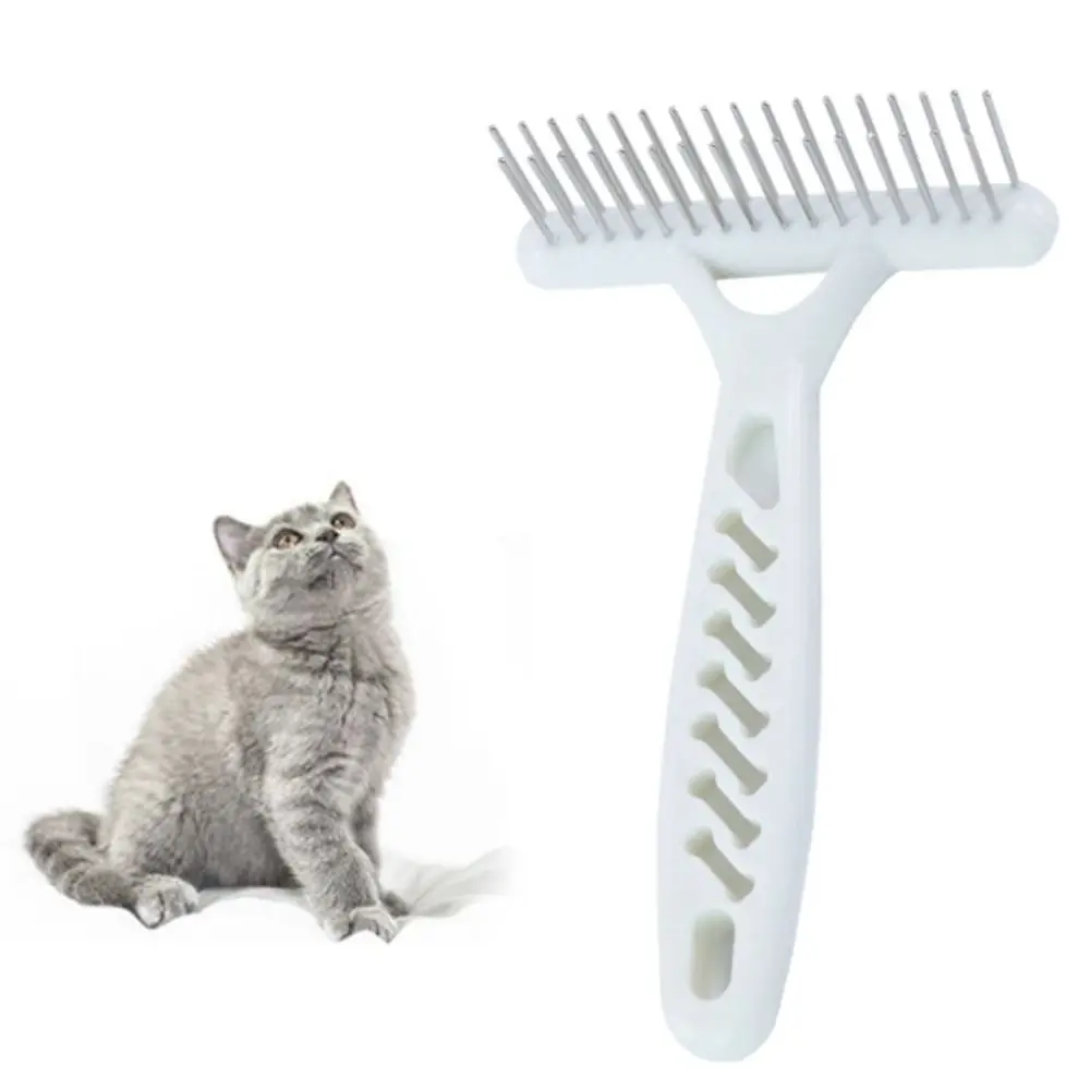 Pet Dog Cat Professional Grooming Long Hair Fur Rake Anti-Static Brush Comb Tool Undercoat Rake Comb Hair Removal Tool