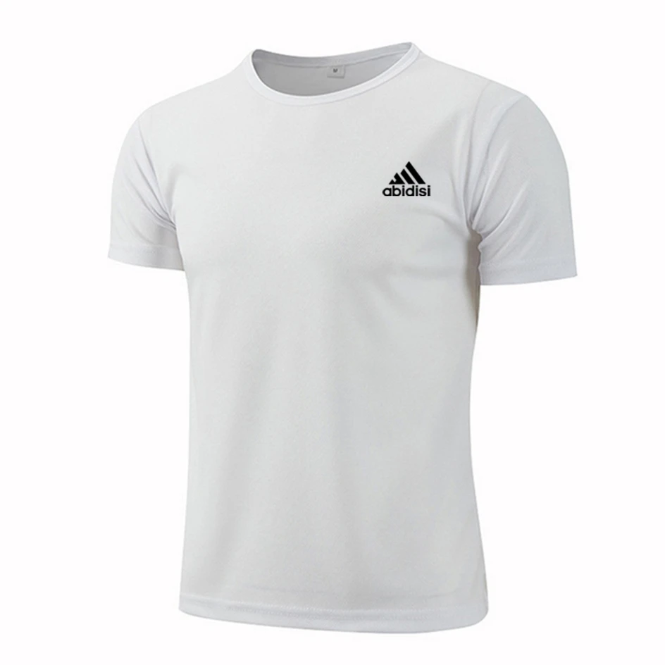 Quick-drying Round Neck Sport T-shirt Gym Fitness Shirt Trainer Running T-shirt Men Breathable Sportswear Костюм abidisi