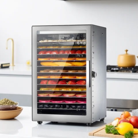 220V 110V Dry Fruit Machine Food Dehydration Dryer Fruit Dryer Commercial Stainless Steel Food Dryer Dried Vegetables Pet Snacks