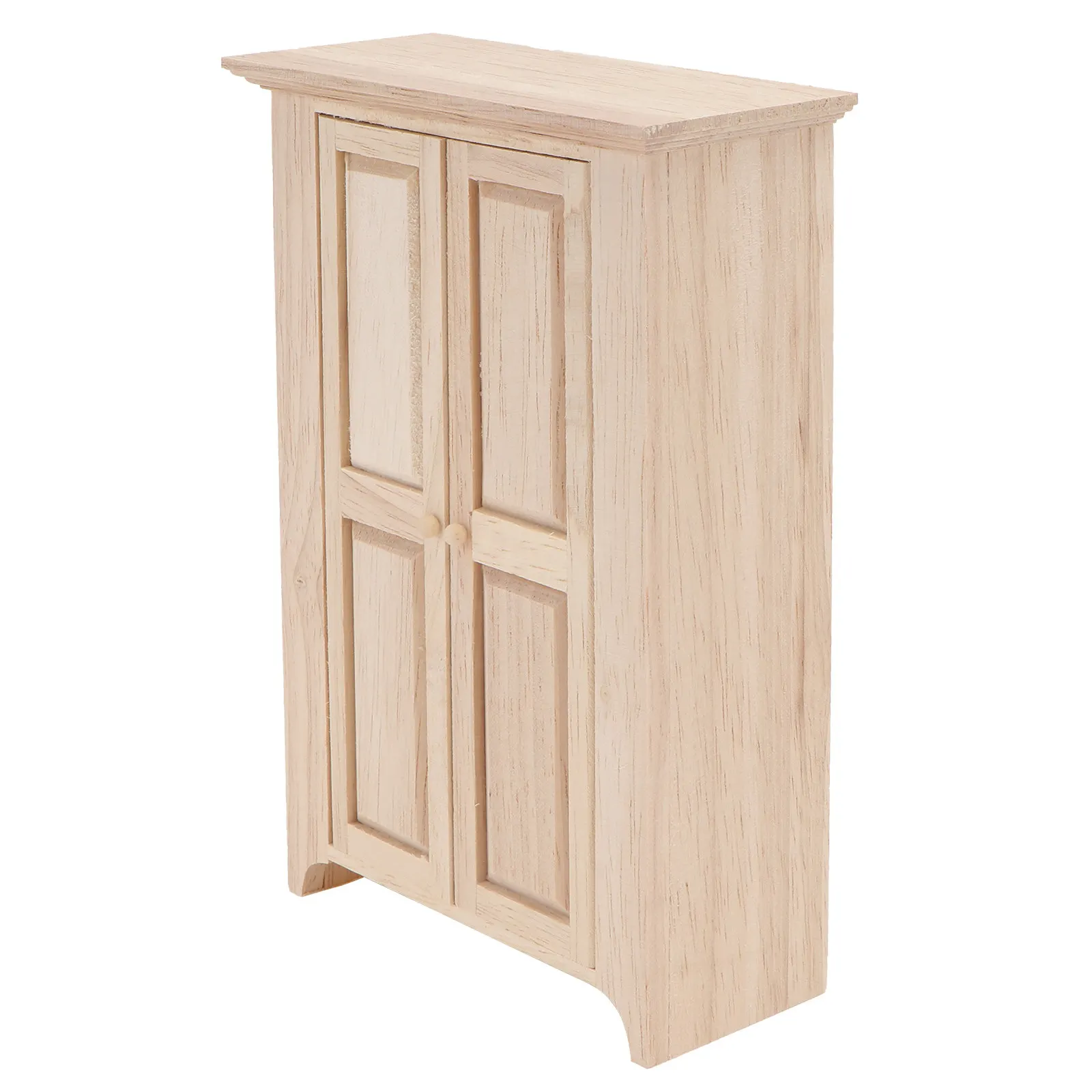 

1Pcs Mini Wood Cabinet Furniture 1 12 16 Scale Mini House Accessory Closet Shelf Decor Ornament Miniature Cabinet