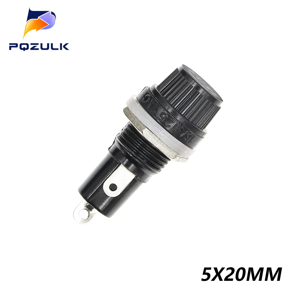 5PCS 5*20mm 6*30mm Glas Sicherung Halter 5x20 6x30 Versicherung Rohr Buchse sicherung Halter für versicherung Panel Mount Sicherung Halter