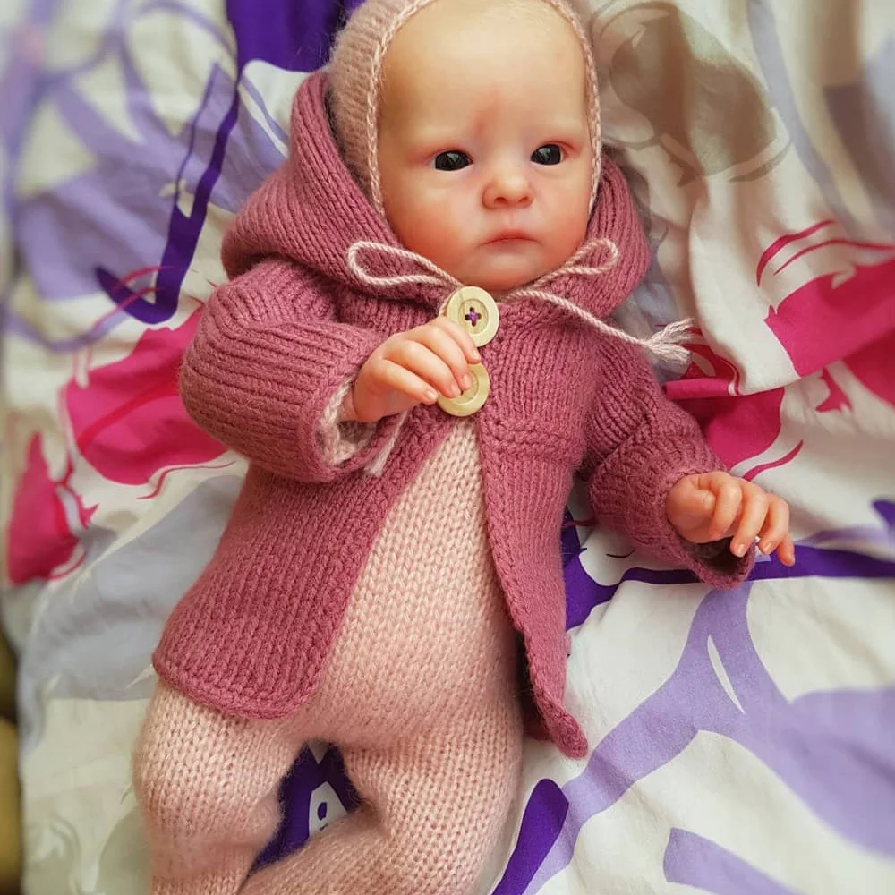 16 Inch/40cm Lifelike Reborn Baby Doll - 3D Hand Painted Cute Newborn Doll Gift Birthday Gift Christmas Gift