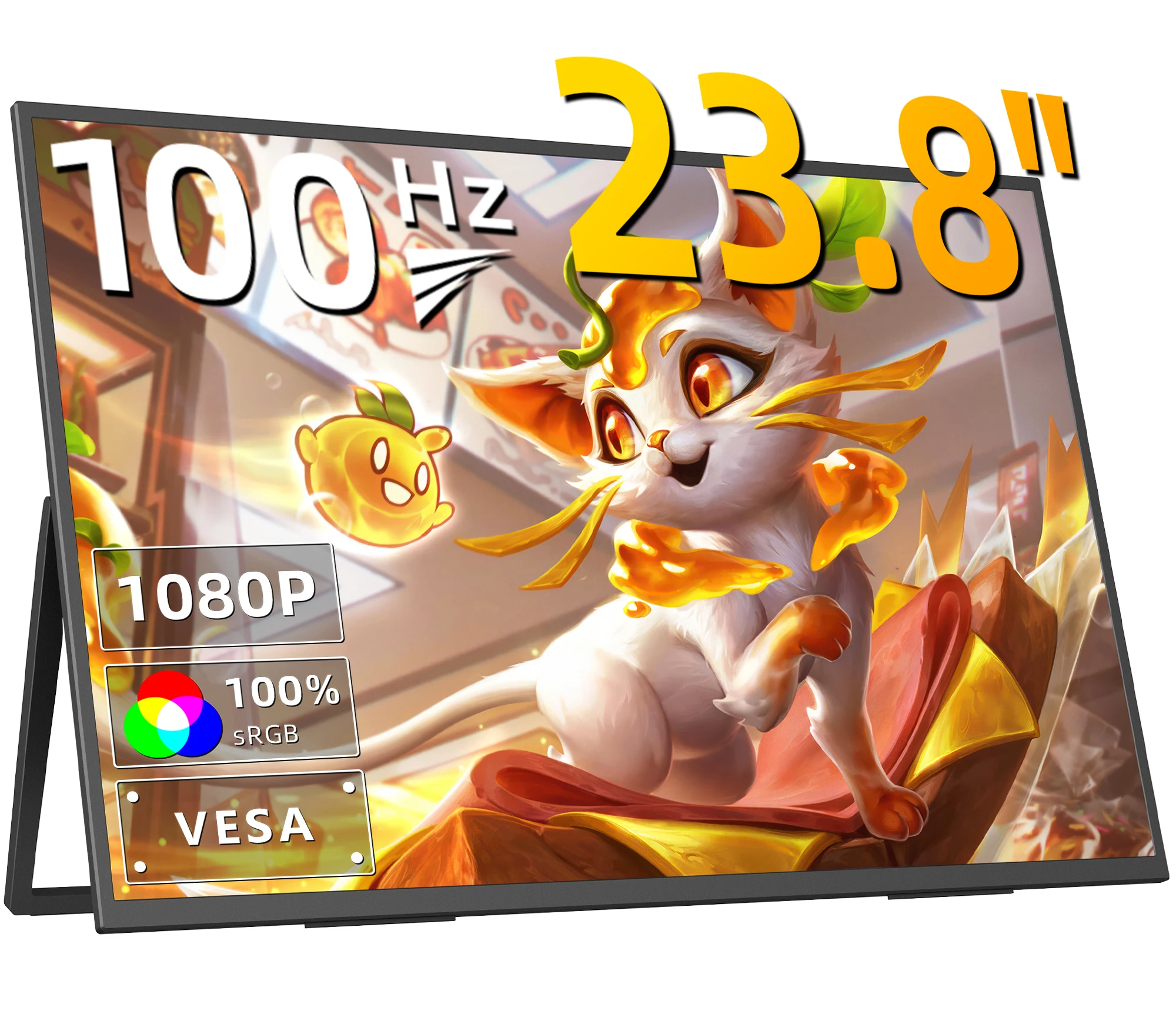 yZ[zAmoudo 23.8C` 1080P 100Hz |[^uj^[ VESAΉ  t[X^h IPS ItBXfBXvCg PC/m[gp\Rp