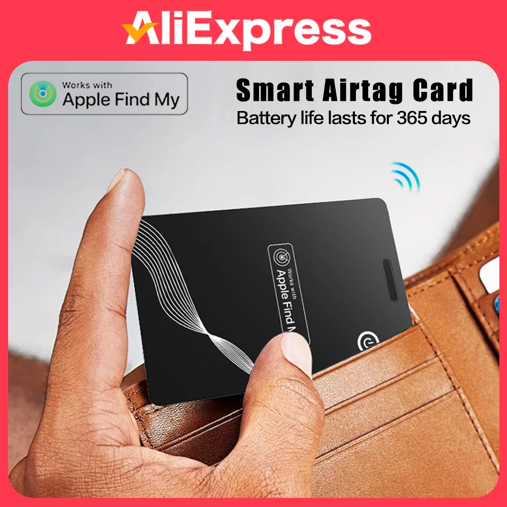 

Smart Airtag Card Smart Anti-lost Device Wireless Charging Find My Locator Suitable for Apple Search App motion tracking gps H02
