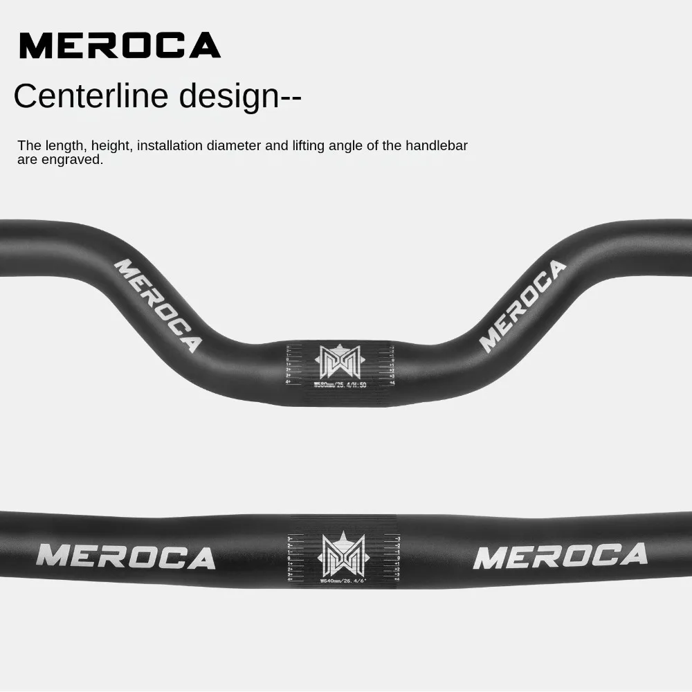 MEROCA Bike Handlebar 25.4X540/580mm Straight/Swallow Bicycle Riser Handlebar Aluminum Alloy Cycling Accessories
