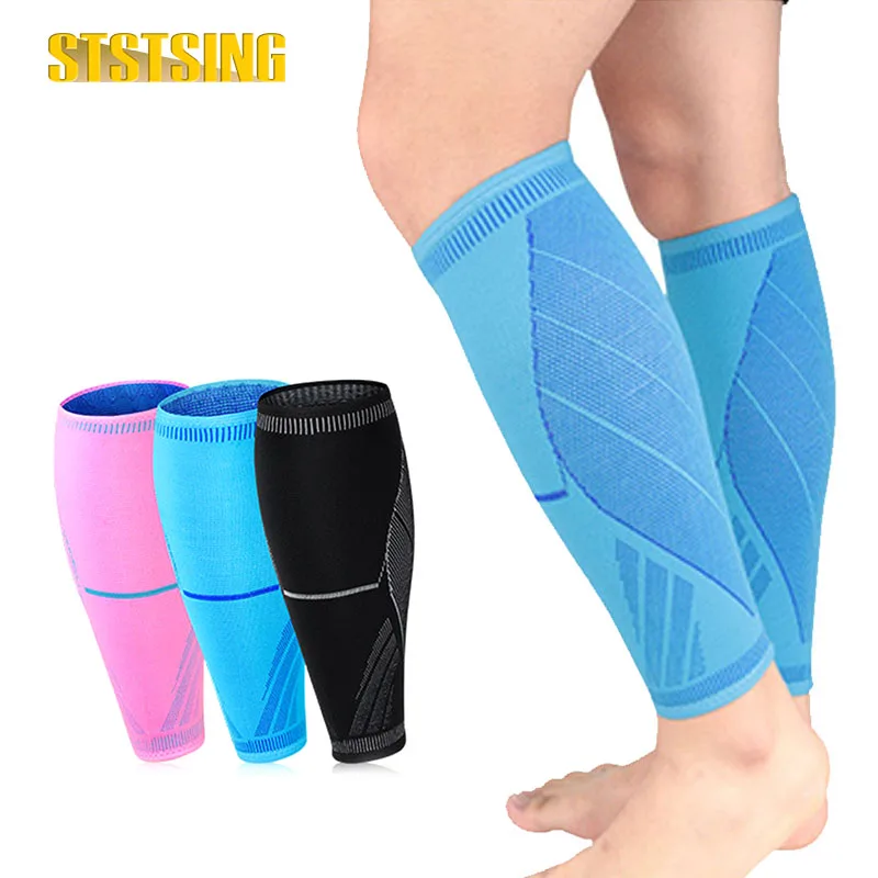 1Pcs Professional Sports Knitting Calf Compression Sleeve for Runners -Leg Compression Sleeves Calf Support for Running,Football