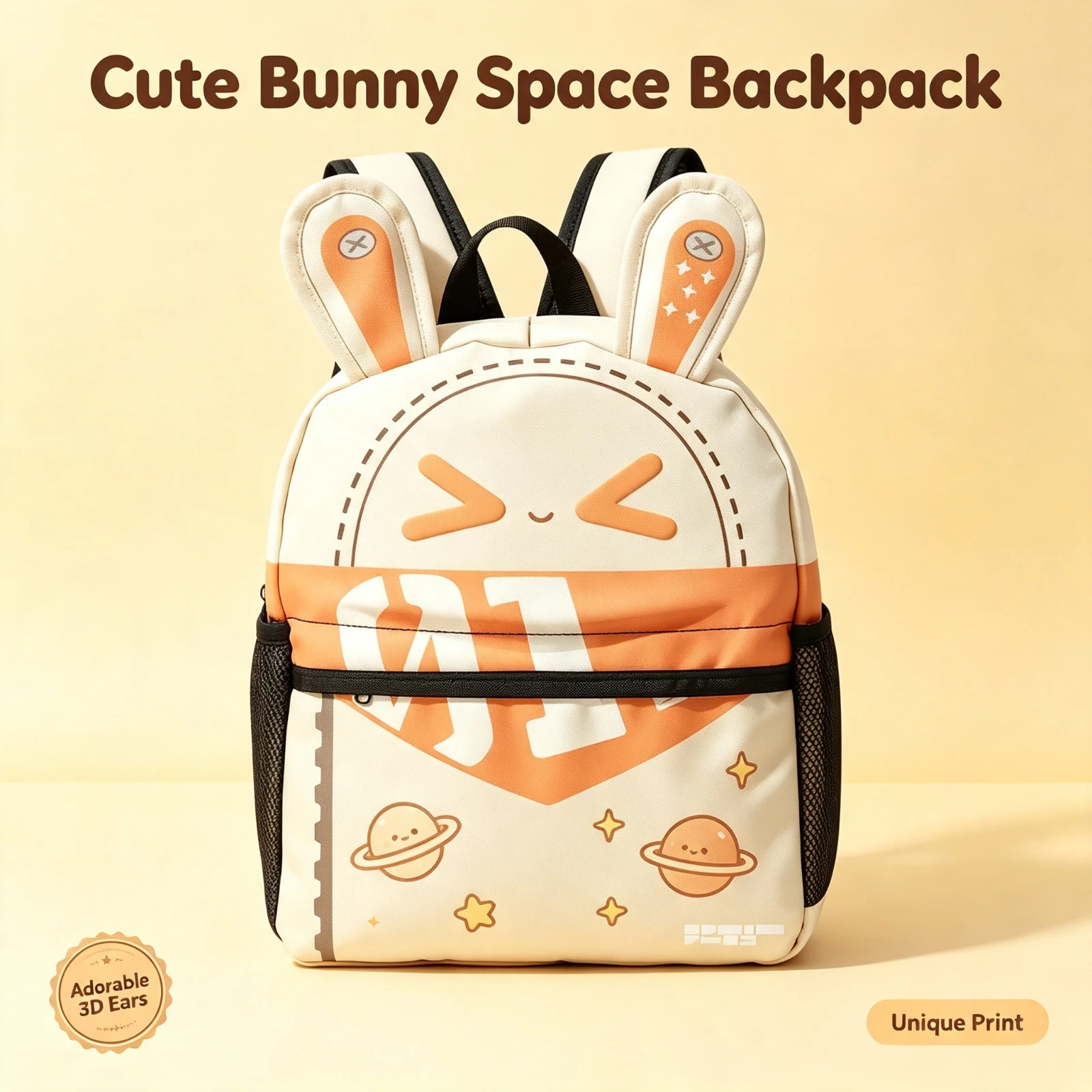 Cute Bangboo Rabbit Ears Backpack Zenless Zones Zeros Kids School Bag Large Capacity Print Student Bookbag Fashion Birthday Gift