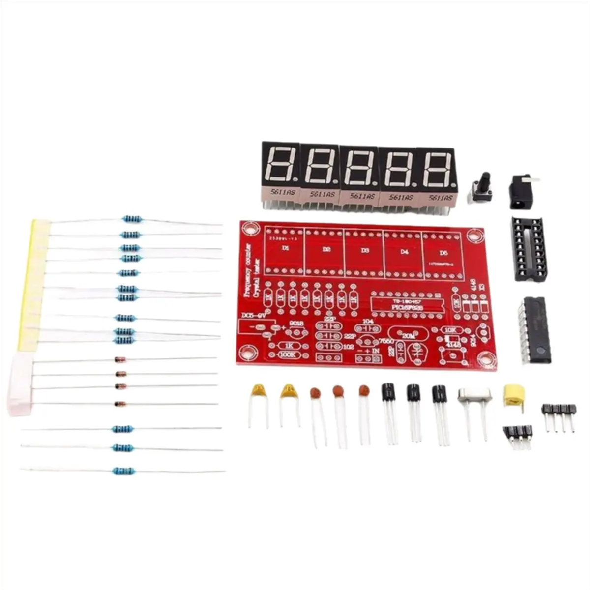 DIY Digital LED Frequency Counter 1Hz-50MHz Crystal Oscillator Meter CAA