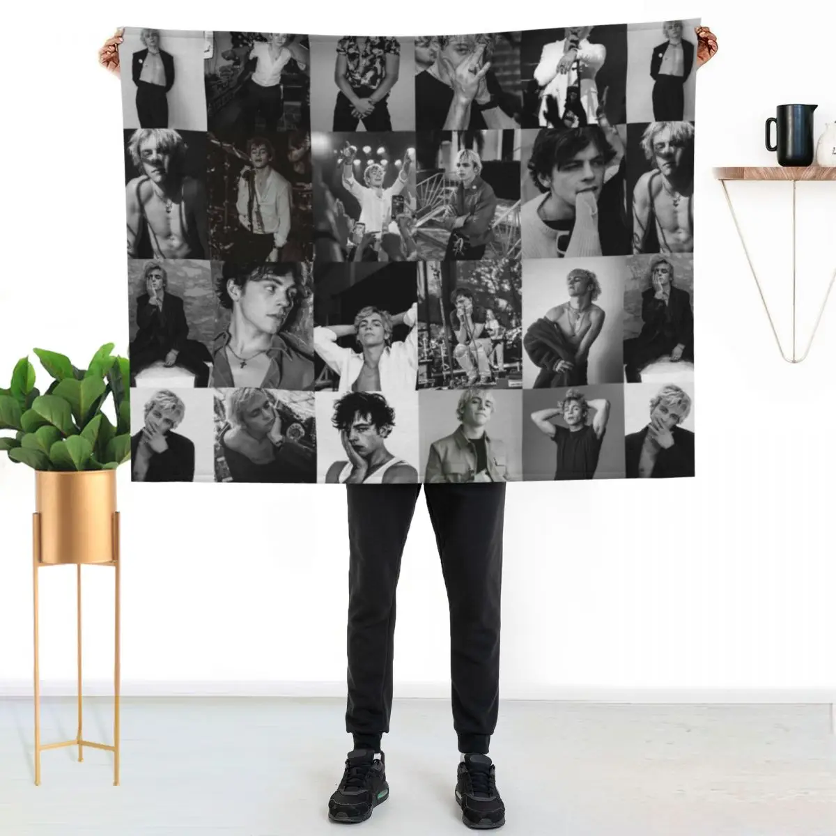 

Ross Lynch Throw Blanket Warm Comfortable Blanket Gift for Parents Friends